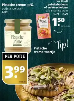 Poiesz Pistache creme 35% aanbieding