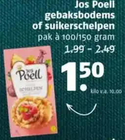 Poiesz Jos Poell gebaksbodems of suikerschelpen aanbieding