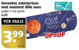 Poiesz Gerookte zalmtartaar met mosterd dille saus aanbieding