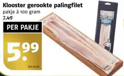 Poiesz Klooster gerookte palingfilet aanbieding