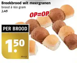 Poiesz Breekbrood wit meergranen aanbieding