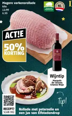 Poiesz Magere varkensrollade aanbieding