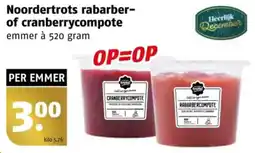 Poiesz Noordertrots rabarber of cranberrycompote aanbieding