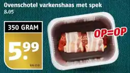 Poiesz Ovenschotel varkenshaas met spek aanbieding