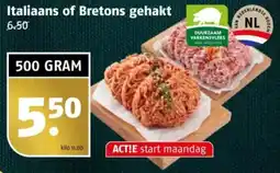 Poiesz Italiaans of Bretons gehakt aanbieding