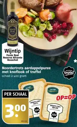 Poiesz Noordertrots aardappelpuree met knoflook of truffel aanbieding