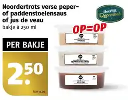 Poiesz Noordertrots verse peper of paddenstoelensaus of jus de veau aanbieding