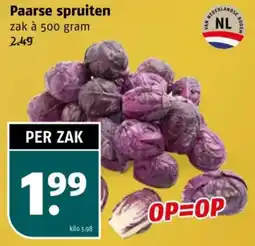 Poiesz Paarse spruiten aanbieding