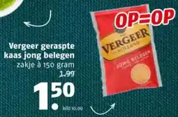 Poiesz Vergeer geraspte kaas jong belegen aanbieding