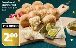 Poiesz Breekbrood kerstster wit aanbieding