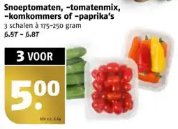 Poiesz Snoeptomaten, tomatenmix, komkommers of paprika's aanbieding
