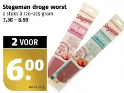 Poiesz Stegeman droge worst aanbieding