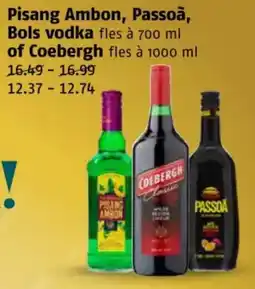 Poiesz Pisang Ambon, Passoã, Bols vodka of Coebergh aanbieding