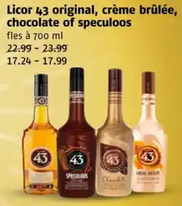 Poiesz Licor 43 original, crème brûlée, chocolate of speculoos aanbieding