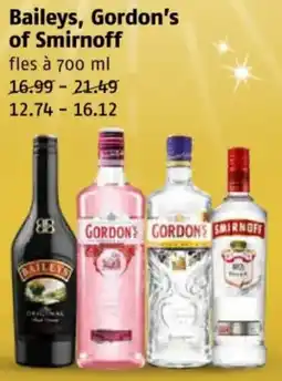 Poiesz Baileys, Gordon's of Smirnoff aanbieding