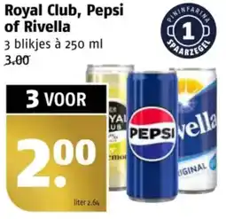 Poiesz Royal Club, Pepsi of Rivella aanbieding
