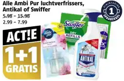 Poiesz Alle Ambi Pur luchtverfrissers, Antikal of Swiffer aanbieding