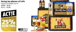 Poiesz Hertog Jan pilsener of 0.0% aanbieding
