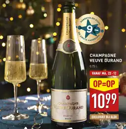 ALDI Champagne veuve durand aanbieding
