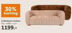 Woonexpress 2-Zitsbank Hulton aanbieding