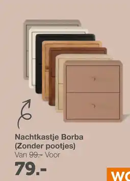 Woonexpress Nachtkastje Borba aanbieding