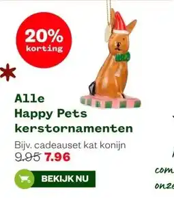 Welkoop Alle Happy Pets kerstornamenten aanbieding