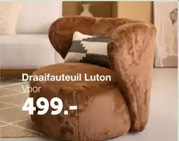Woonexpress Draaifauteuil Luton aanbieding