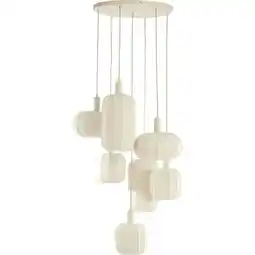 Trendhopper Hanglamp Tulsa 7-lichts rond Creme aanbieding
