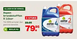 Welkoop Aspen brandstoffen 5 liter aanbieding