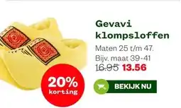 Welkoop Gevavi klompsloffen aanbieding