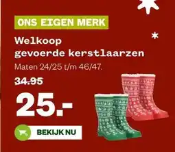 Welkoop Welkoop gevoerde kerstlaarzen aanbieding