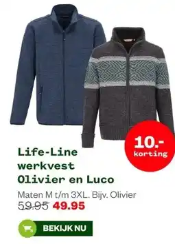 Welkoop Life-Line werkvest Olivier en Luco aanbieding