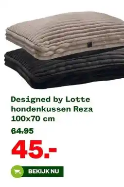 Welkoop Designed by Lotte hondenkussen Reza 100x70 cm aanbieding