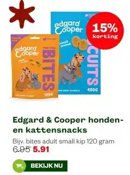 Welkoop Edgard & Cooper honden- en kattensnacks aanbieding
