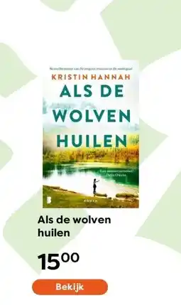 The Read Shop Als de wolven huilen aanbieding