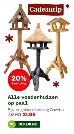 Welkoop Alle voederhuizen op paal aanbieding