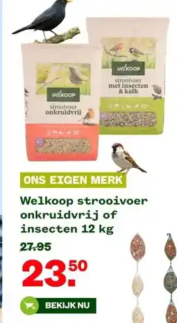 Welkoop Welkoop strooivoer onkruidvrij of insecten 12 kg aanbieding