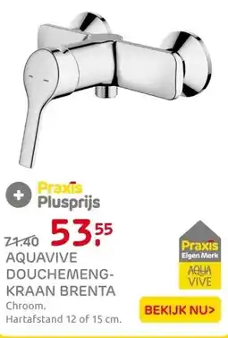 Praxis AquaVive douchemengkraan Brenta chroom aanbieding