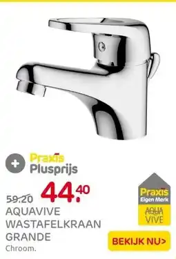 Praxis Aquavive Wastafelmengkraan Grande - Lage aanbieding