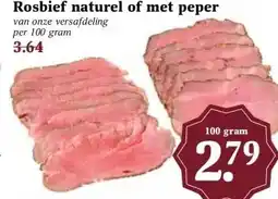 MCD Supermarkt Rosbief naturel of met peper aanbieding