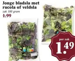 MCD Supermarkt Jonge bladsla met rucola of veldsla aanbieding