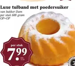 MCD Supermarkt Luxe tulband met poedersuiker aanbieding
