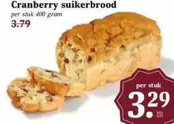 MCD Supermarkt Cranberry suikerbrood aanbieding