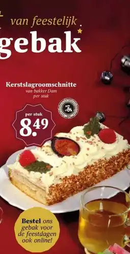 MCD Supermarkt Kerstslagroomschnitte aanbieding