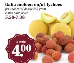 MCD Supermarkt Galia meloen en/of lychees aanbieding