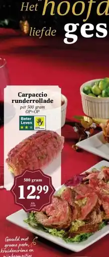 MCD Supermarkt Carpaccio runderrollade aanbieding