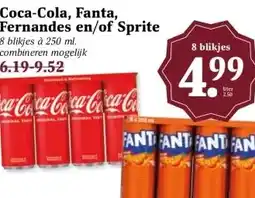 MCD Supermarkt Coca-Cola, Fanta, Fernandes en/of Sprite aanbieding