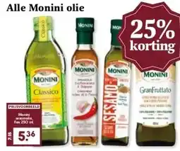 MCD Supermarkt Alle Monini olie aanbieding