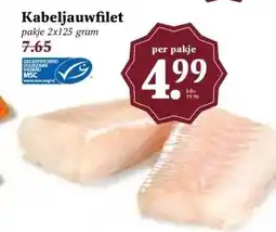 MCD Supermarkt Kabeljauwfilet aanbieding