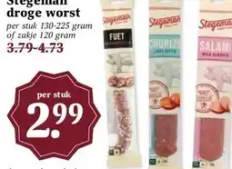 MCD Supermarkt Stegeman droge worst aanbieding